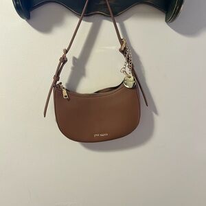 Steve Madden Tan Shoulder Bag with Gold Accents